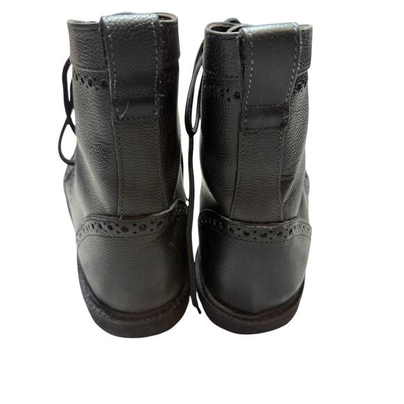 Allen Edmonds Dress Boots Men 13 Black Leather Long Branch Lace Up Wing Tip main image 5